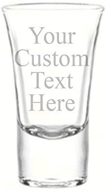 Custom Engraved 1.75 oz Shot Glass - Add Your Text or Logo