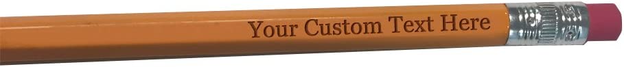 Custom Engraved #2 Pencils - Add Your Text