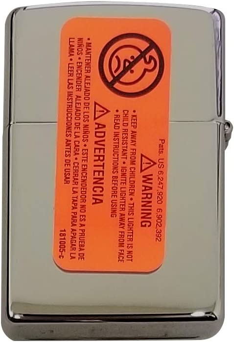 Lady Liberty Stained Glass - Fusion High Polish Chrome Zippo Lighter