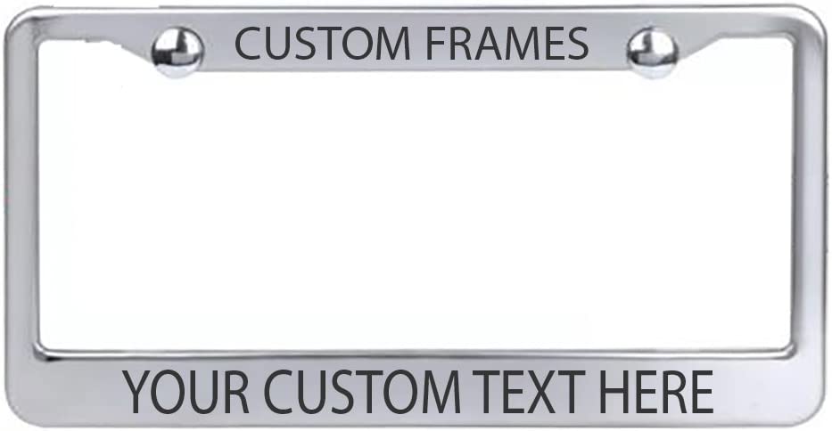 Customized Engraved OR Color Printed License Plate Frame - Add Your Text