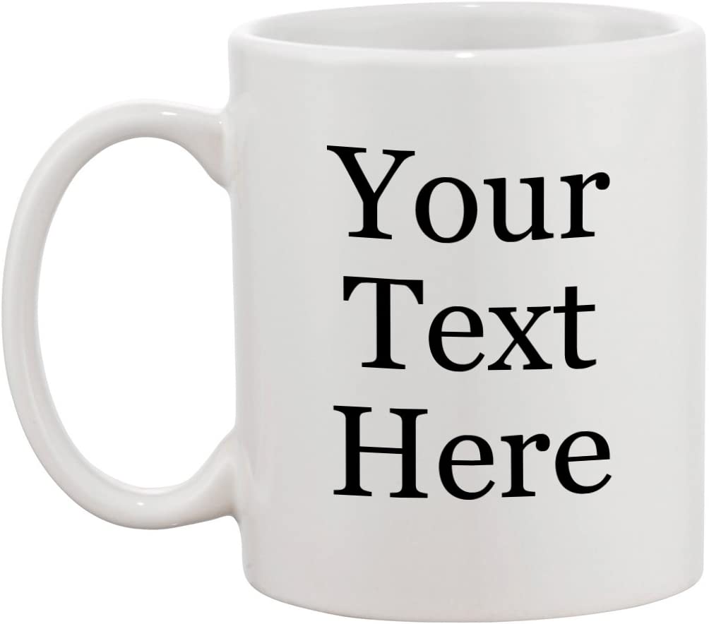 Custom Color Printed 11oz Coffee Mug - Add Your Text, Logo, Photo