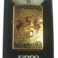 Anne Stokes Dragon Emblem with Scales Design - Fusion High Polish Brass Zippo Lighter