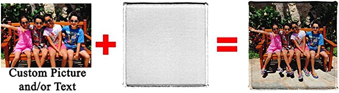 Custom Color Printed 4x4 inch Patch - Add Your Text, Logo, Photo