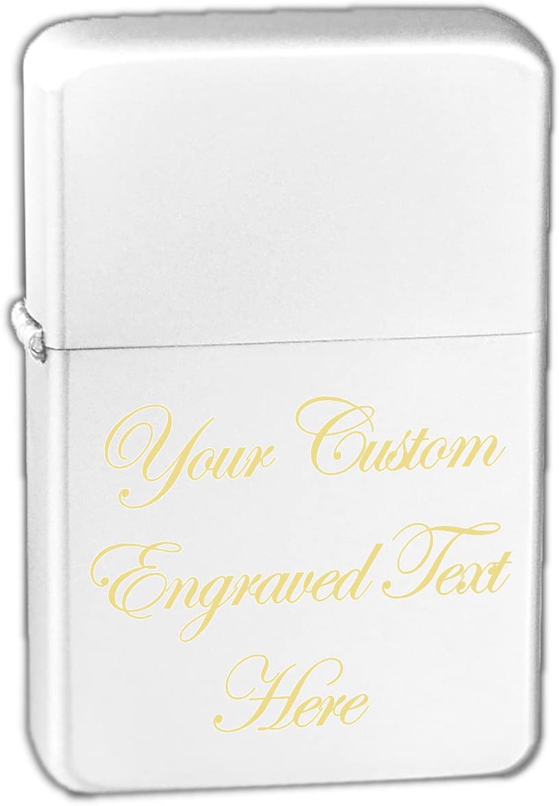 Custom Engraved Vector KGM Thunderbird Vintage Metal or Matte Lighter - Add Your Text, Logo, Photo