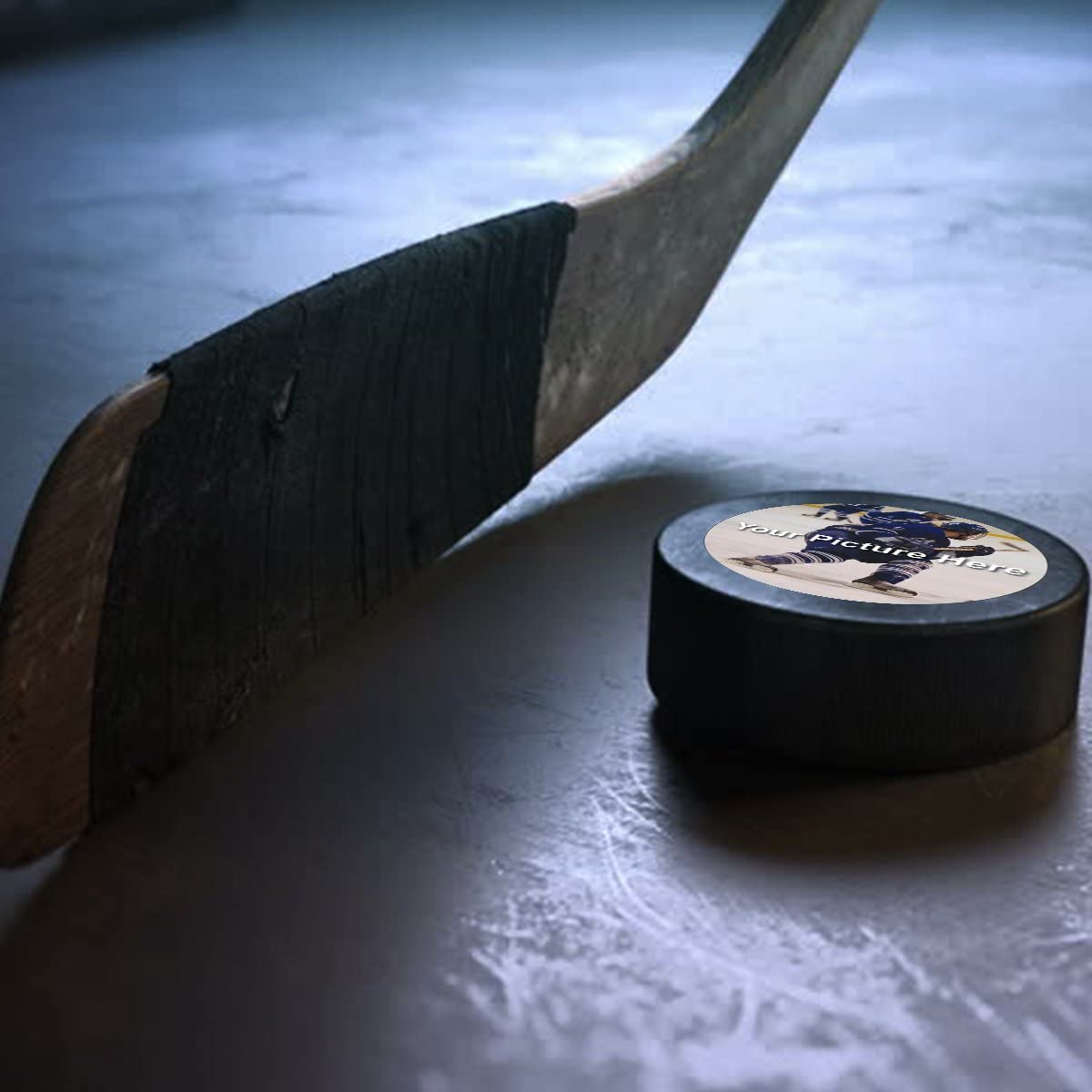 Customized Color Printed Hockey Puck - Add Your Text, Logo, or Photo
