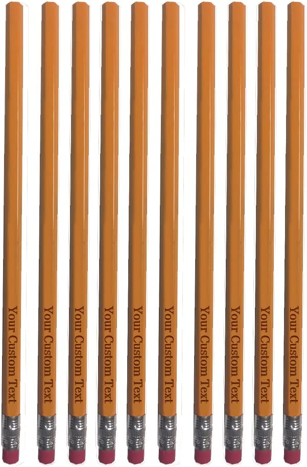 Custom Engraved #2 Pencils - Add Your Text