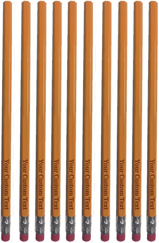 Custom Engraved #2 Pencils - Add Your Text