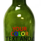 Custom Engraved OR Color Printed 750 ml Glass Wine Bottles - Add Your Text or Logo