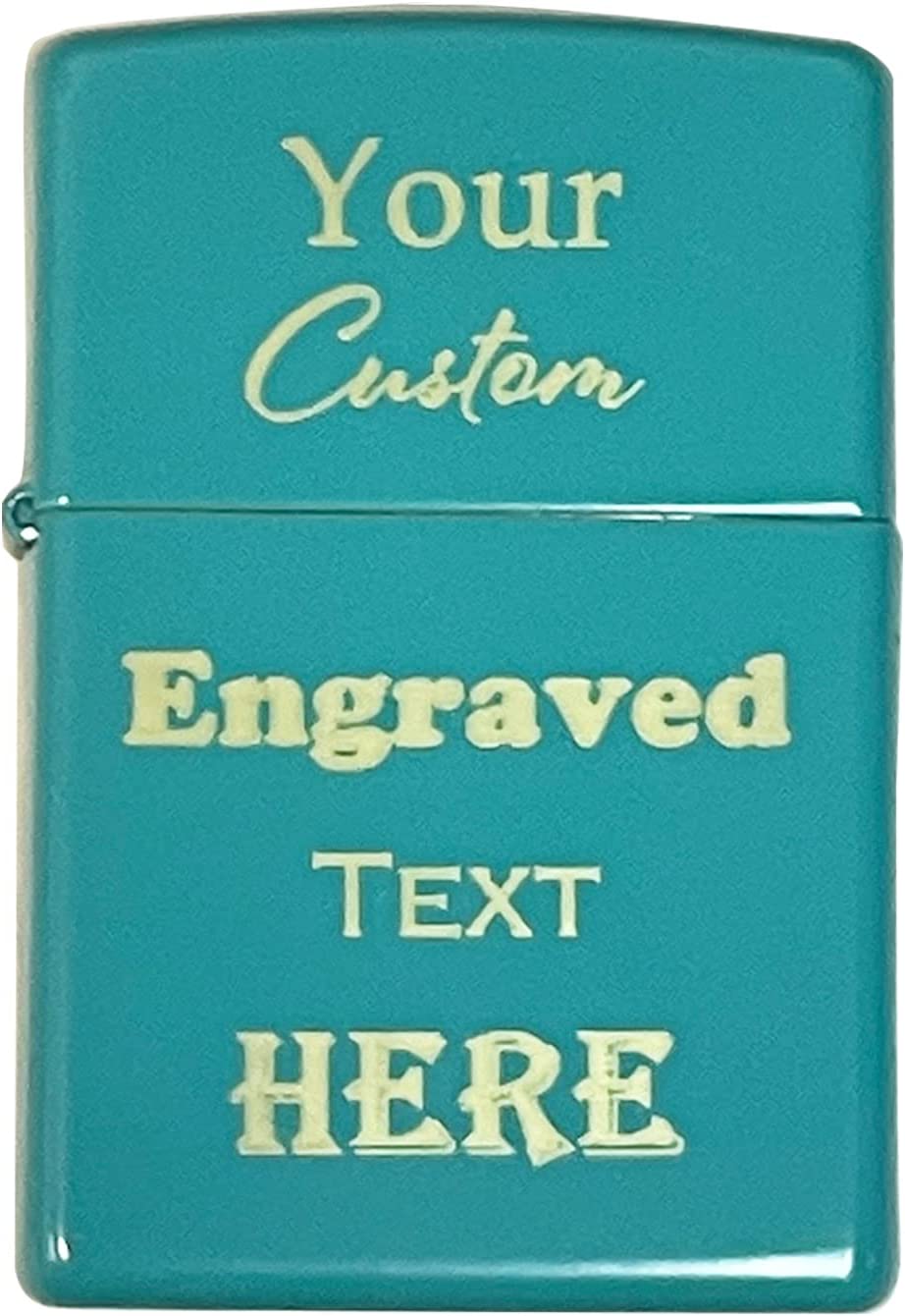 Custom Engraved Metal or Matte Zippo Lighter - Add Your Text, Logo, Photo