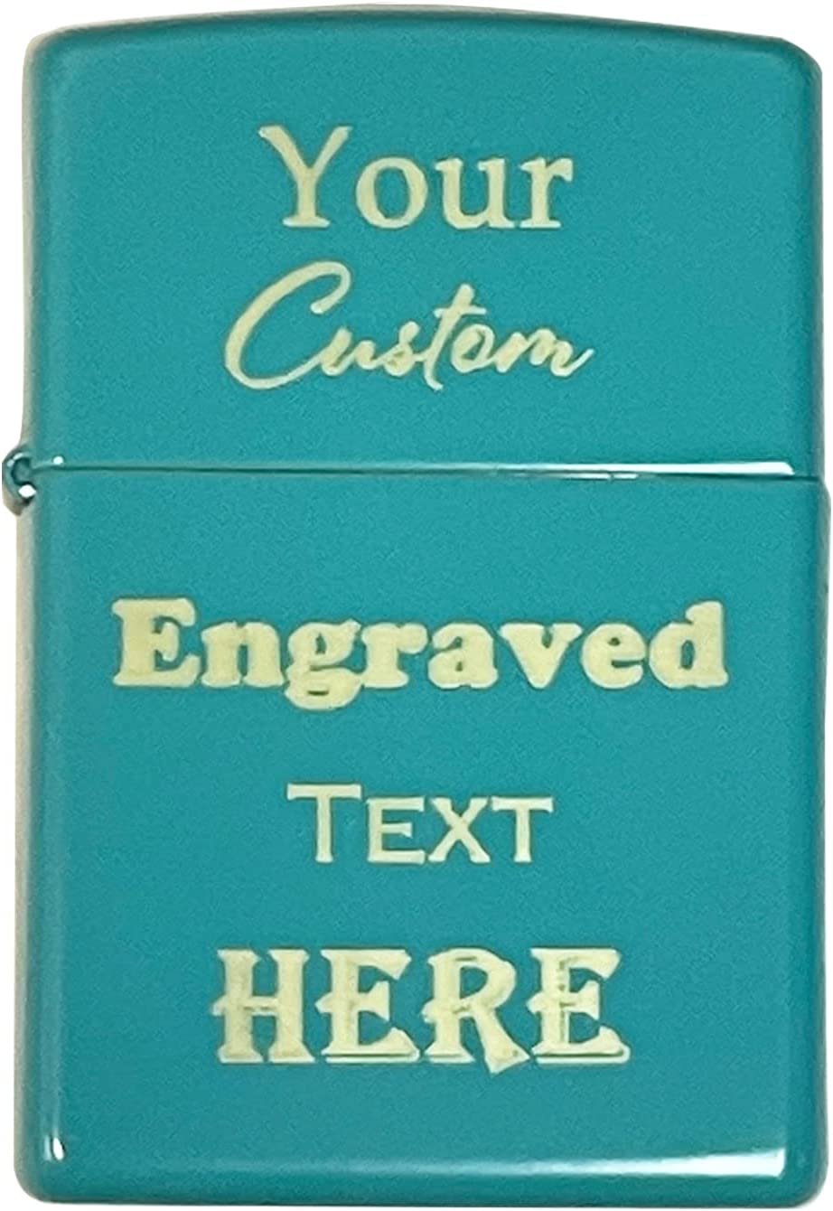 Custom Engraved Metal or Matte Zippo Lighter - Add Your Text, Logo, Photo