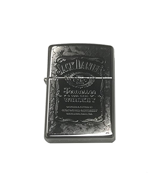 Jack Daniel's Tennessee Whiskey Black Label Old No. 7 - Fusion High Polish Chrome Zippo Lighter