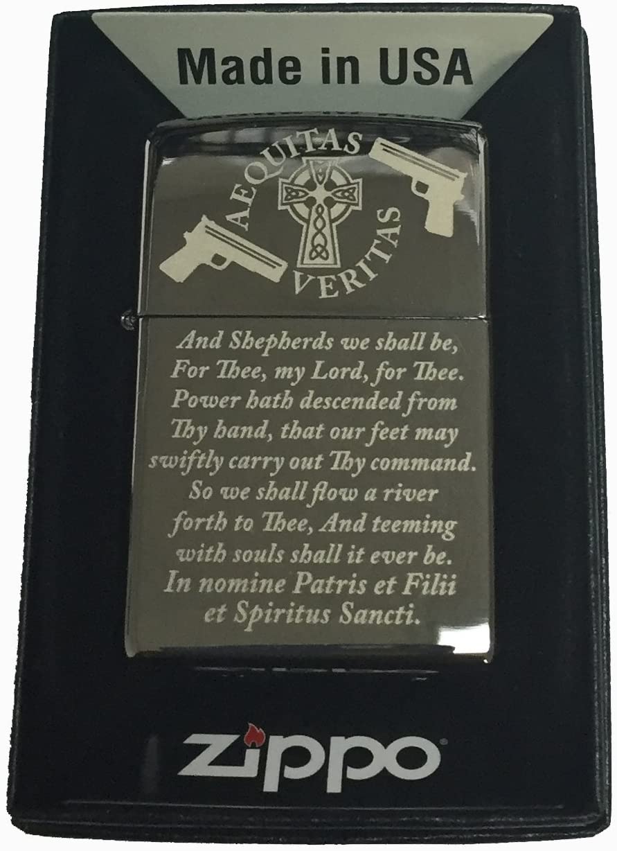 Boondock Saints Family Prayer - Engraved Zippo Lighter - Choose from 3 Finishes