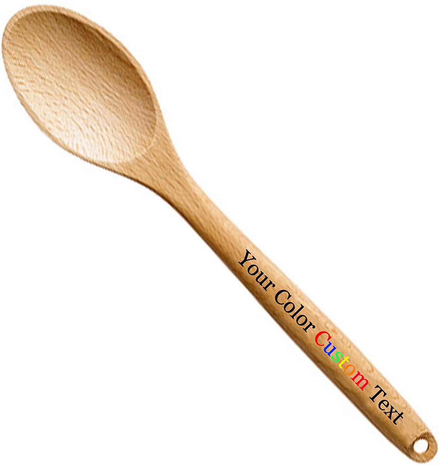 Customized Engraved OR Color Printed Wooden Spoons or Fork - Add Your Text - Available in 2 and 3 piece sets!