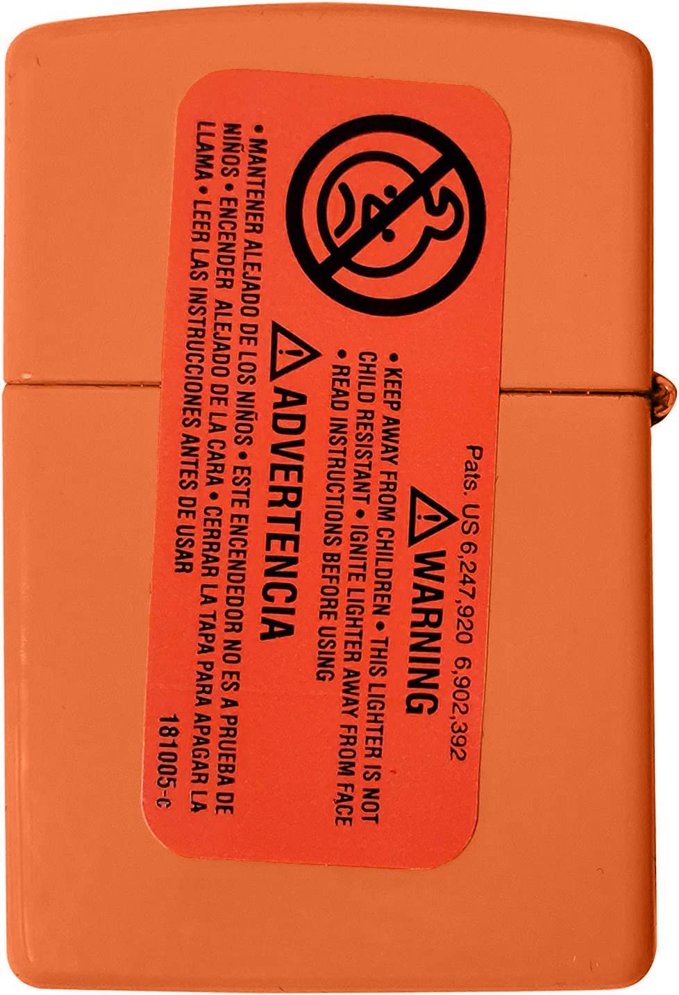 I Love Hunting Heart Design - Orange Matte Zippo Lighter