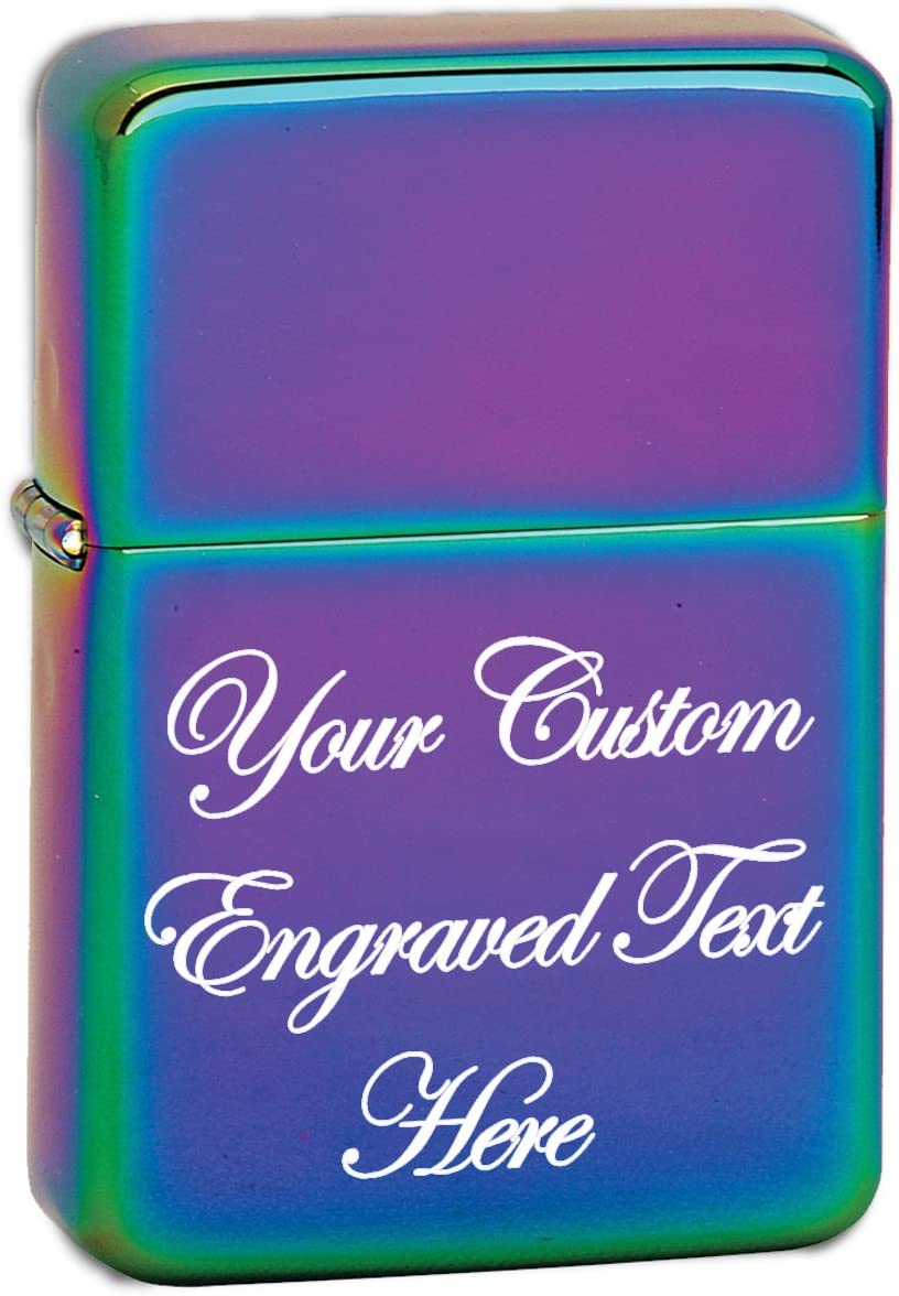 Custom Engraved Vector KGM Thunderbird Vintage Metal or Matte Lighter - Add Your Text, Logo, Photo