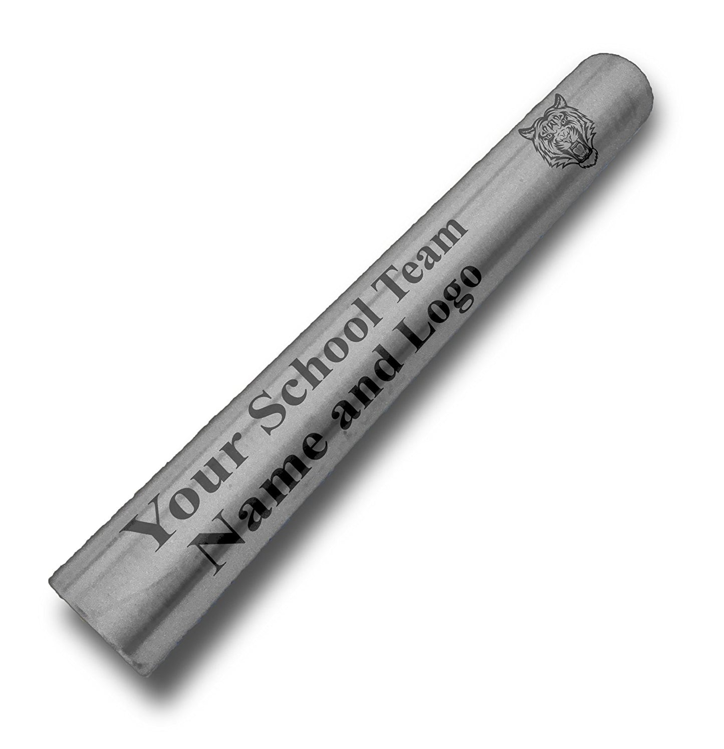 Custom Silver Aluminum Track and Field Relay Baton Personalized Gift - Your Team Name and Logo Engraved