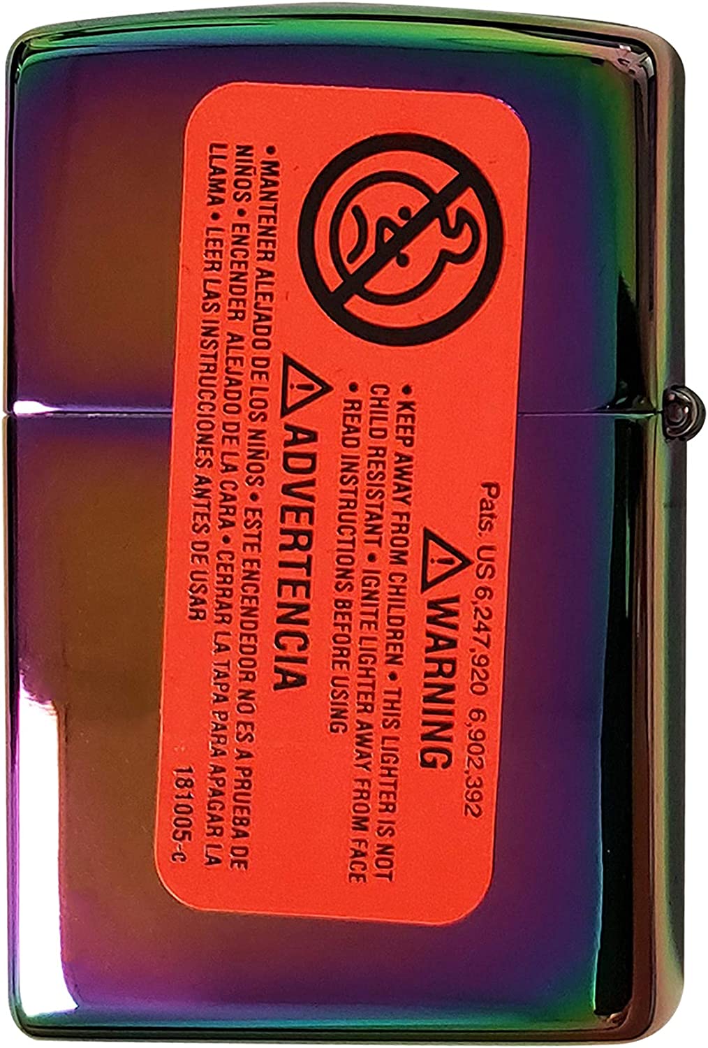 Melting Trippy Magic Mushrooms - Multi Color/Spectrum Zippo Lighter