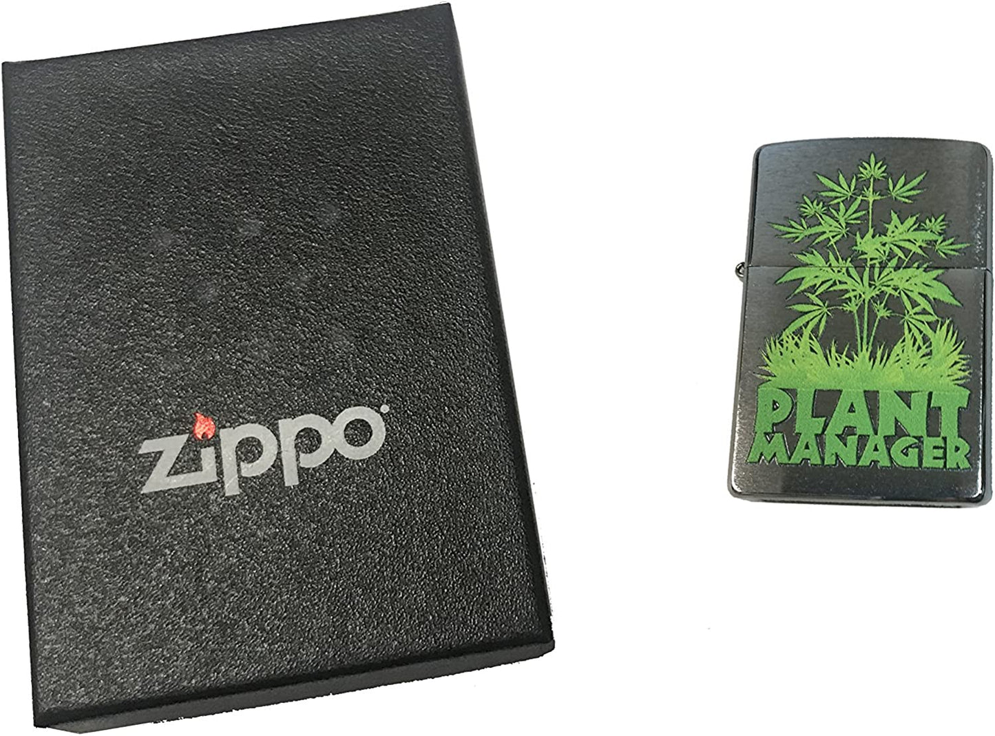 Plant Manager - Brushed Chrome Zippo Lighter