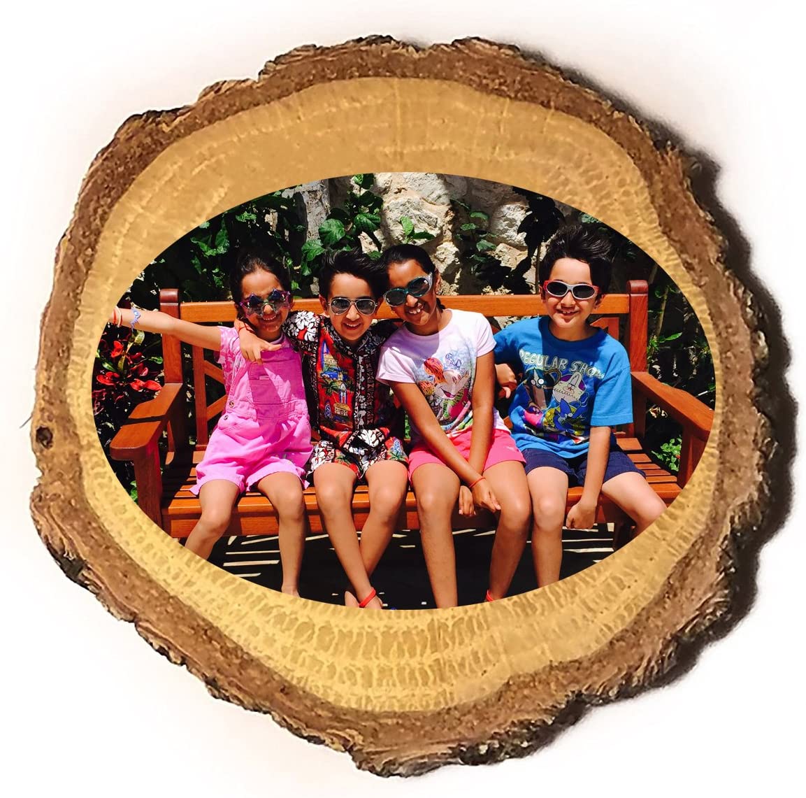 Customized Engraved OR Color Printed Wood Log Magnet - Add Your Text, Logo, or Photo