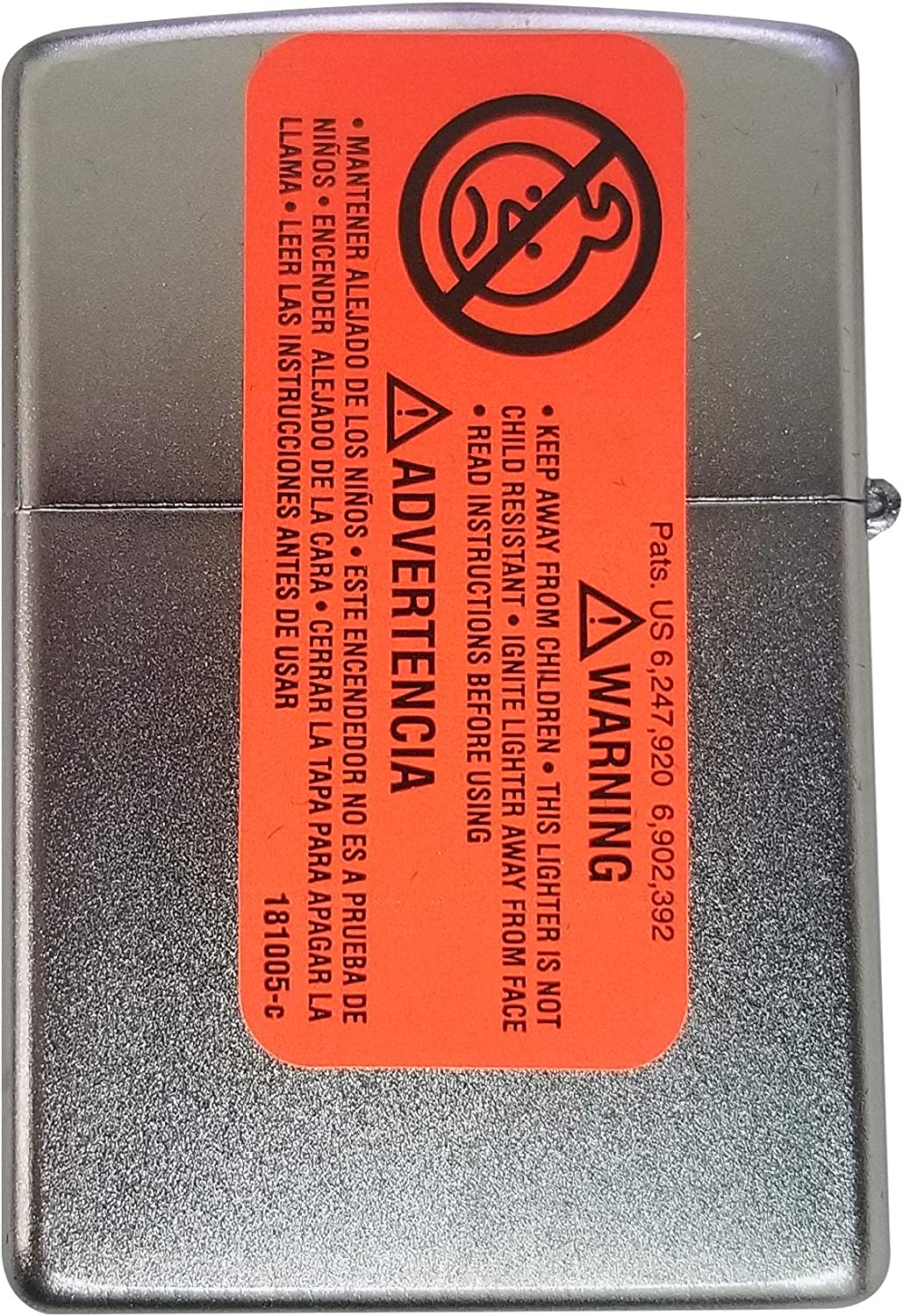 American Rose Panther Tattoo - Satin Chrome Zippo Lighter