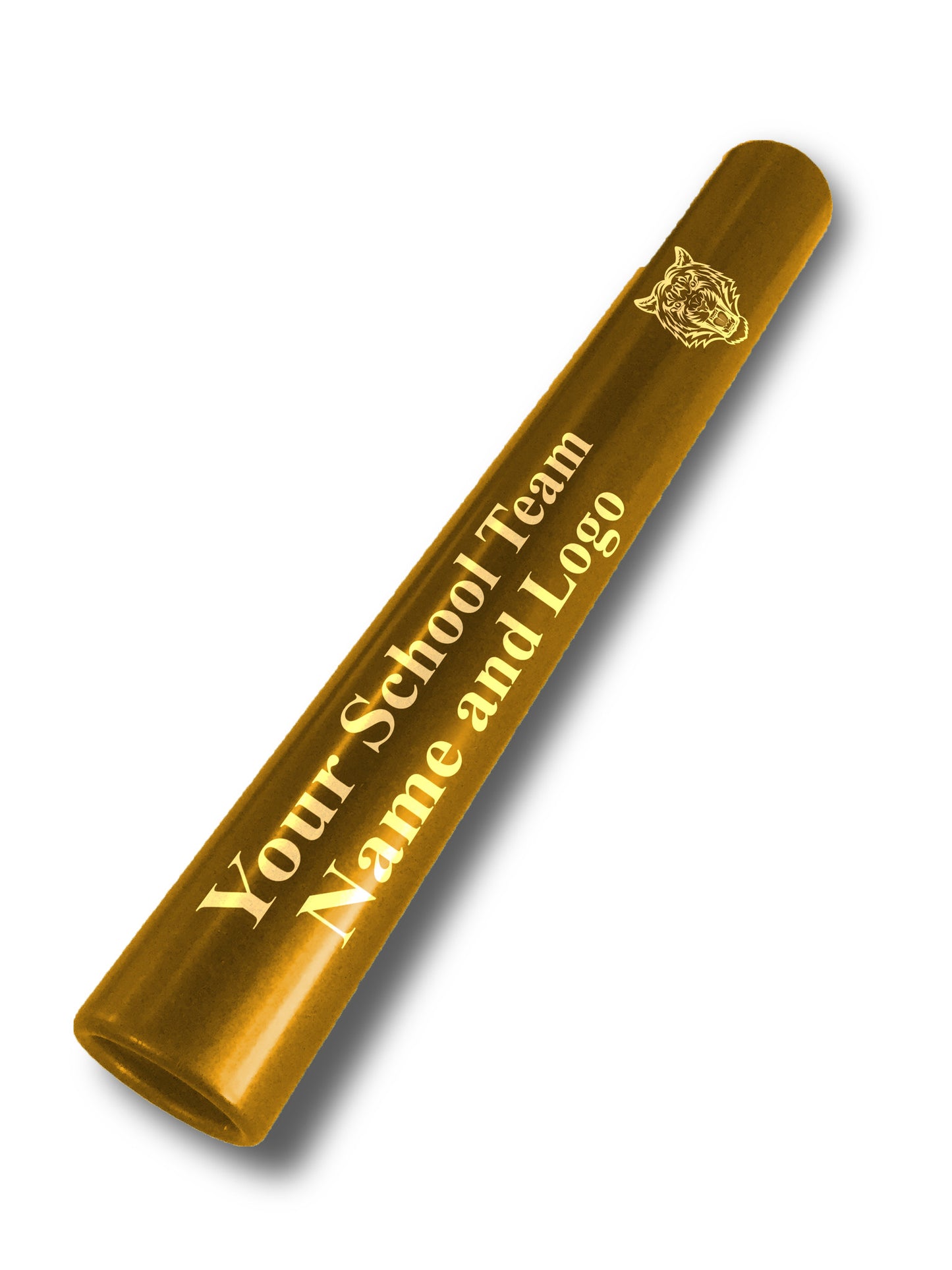 Custom Gold Aluminum Track and Field Relay Baton Personalized Gift - Your Team Name and Logo Engraved
