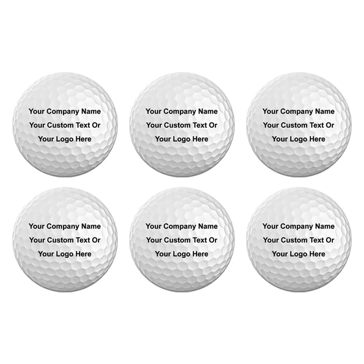 Customized Color Printed Golf Balls - Add Your Text, Logo, or Photo - Choose from 3, 6, and 12 Packs