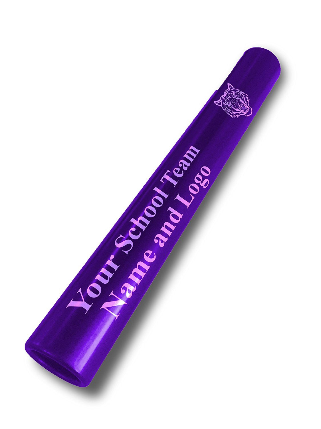 Custom Purple Aluminum Track and Field Relay Baton Personalized Gift - Your Team Name and Logo Engraved