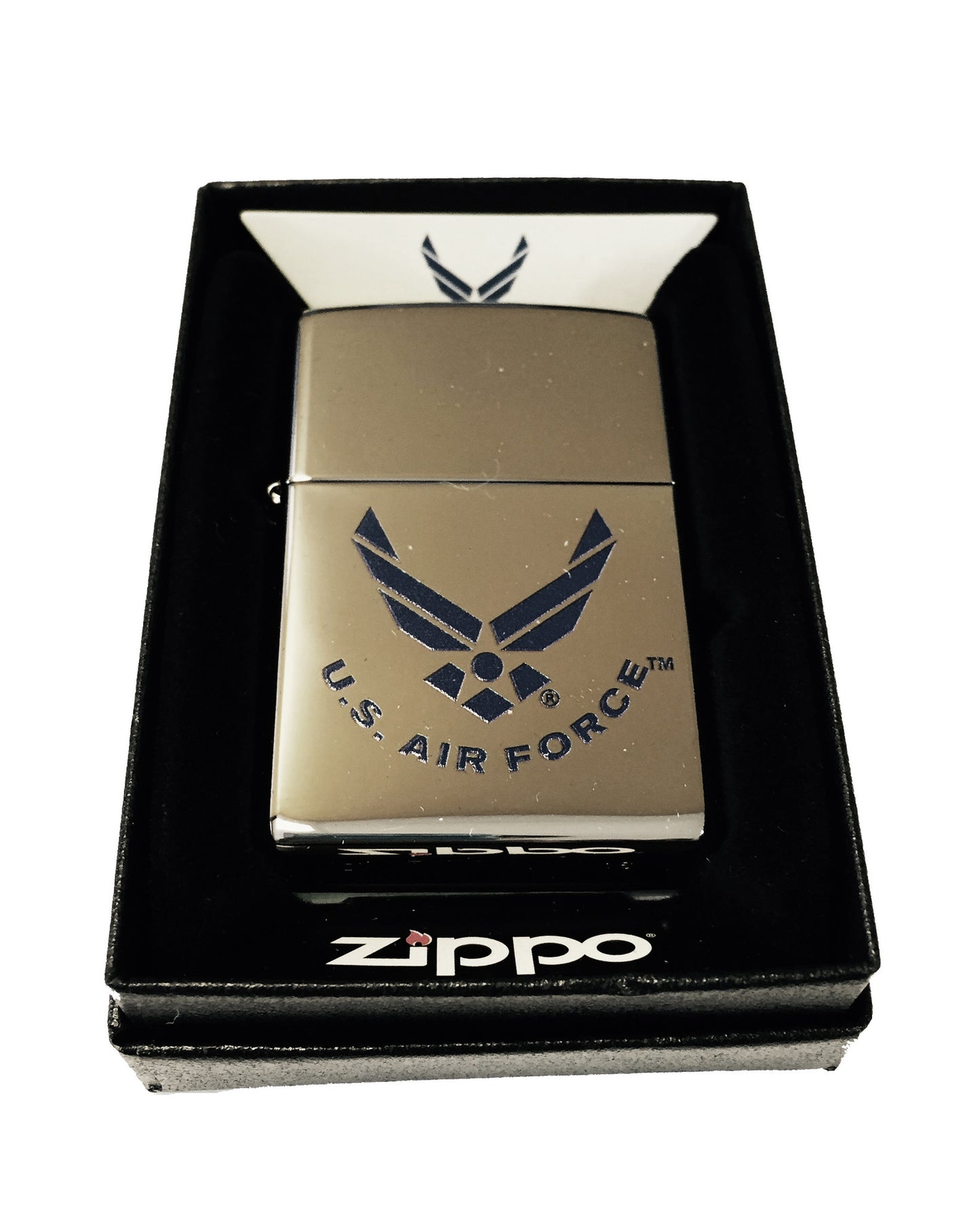 US Air Force Wings - High Polish Chrome Zippo Lighter