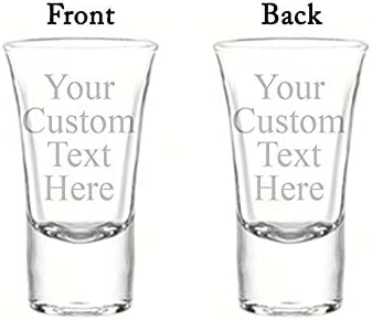 Custom Engraved 1.75 oz Shot Glass - Add Your Text or Logo