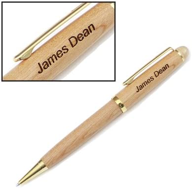 Custom Engraved OR Color Printed Wooden Ballpoint Pen - Add Your Text