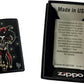 Lisa Parker Skull Jester of Death - Black Matte Zippo Lighter
