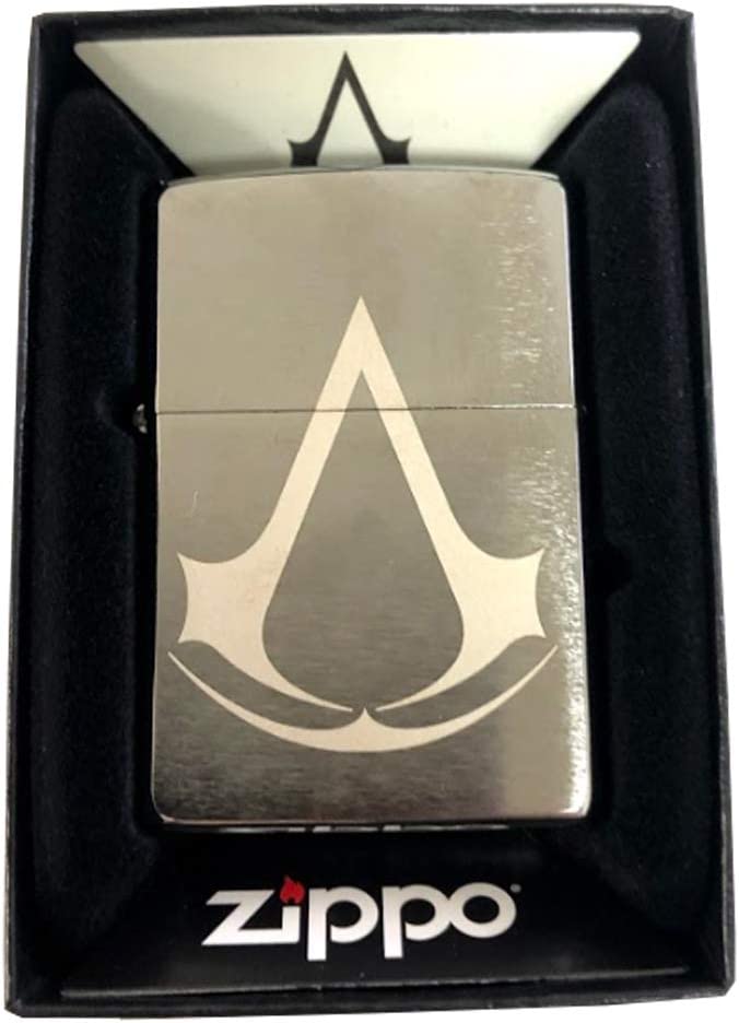 Assassin's Creed Video Game Logo - Brushed Chrome Zippo Lighter