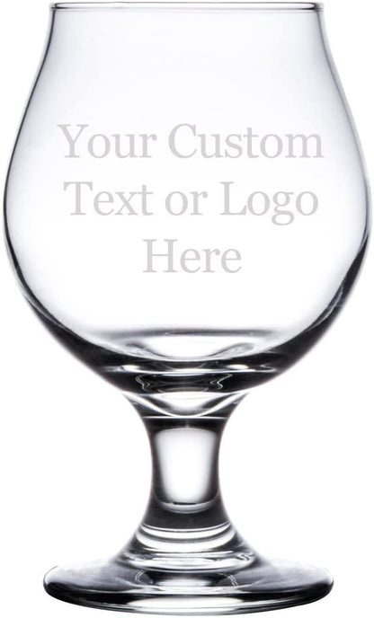 Custom Engraved 16oz Tulip Glass - Add Your Text or Logo