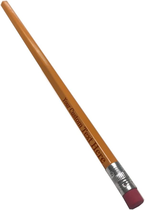Custom Engraved #2 Pencils - Add Your Text
