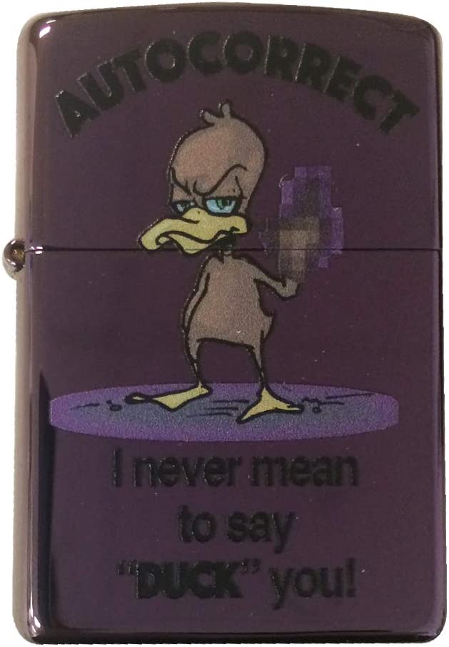 Auto Correct Duck - High Polish Purple/Abyss Zippo Lighter