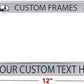 Customized Engraved OR Color Printed License Plate Frame - Add Your Text