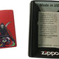 Pinball Grim Reaper Death with Scythe - Red Matte Zippo Lighter