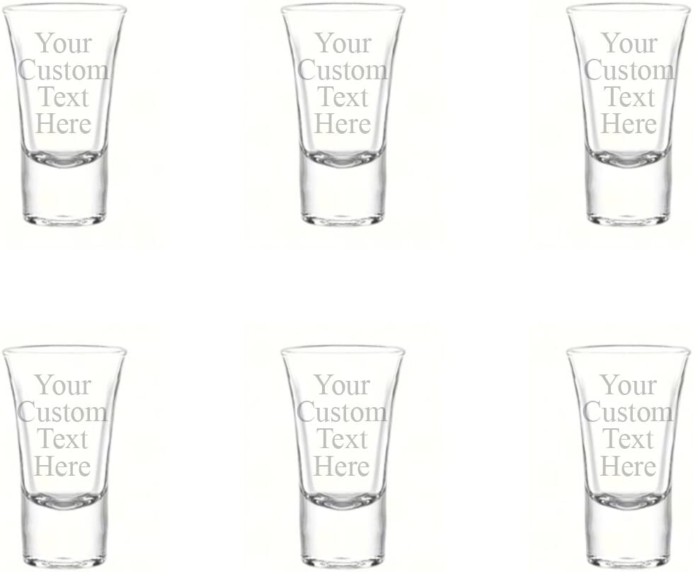Custom Engraved 1.75 oz Shot Glass - Add Your Text or Logo
