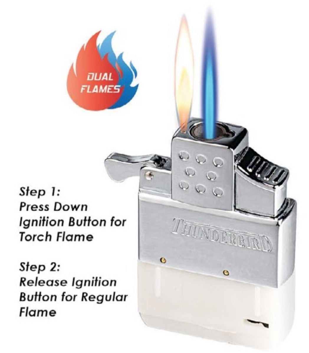 Vector Thunderbird Butane Dual Flame Torch and Regular Gas Insert