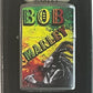 Bob Marley with Rasta Colors - Brushed Chrome Zippo Lighter