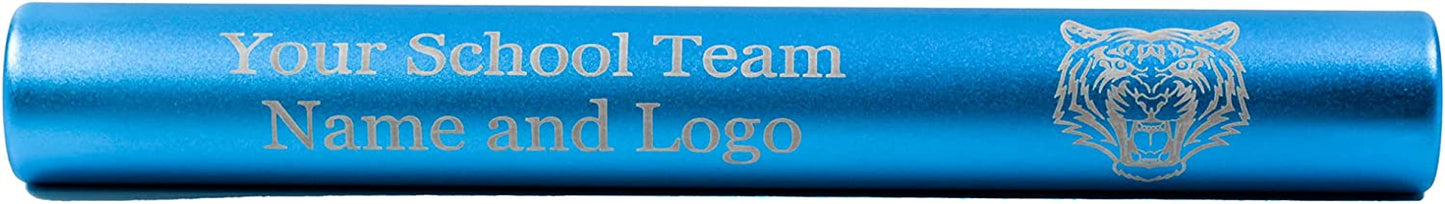 Custom Engraved Aluminum Track and Field Relay Baton - Add Your Team Name or Logo