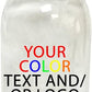 Custom Engraved OR Color Printed 750 ml Glass Wine Bottles - Add Your Text or Logo