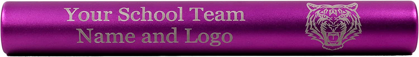 Custom Engraved Aluminum Track and Field Relay Baton - Add Your Team Name or Logo
