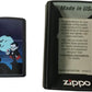 Cute Cartoon Vampire Dracula and Castle - Black Matte Zippo Lighter