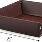 Customized Engraved Leather Snap 6 Inch Jewelry Tray - Add Your Text or Logo - Choose from 6 Colors