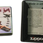Bombs Away Falling Missile Girl - High Polish Green/Chameleon Zippo Lighter