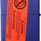Call of the Wild Wolf, Lion, Tiger, Deer Animals and Moon - Royal Blue Matte Zippo Lighter