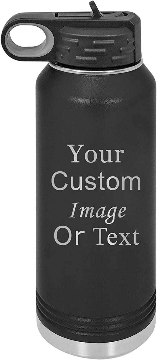 Customized Engraved Polar Water Bottle - Add Your Text or Logo