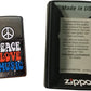 Peace Love Music - Street Chrome Zippo Lighter