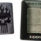Flaming Bad Punishing Skull - Iron Stone Zippo Lighter